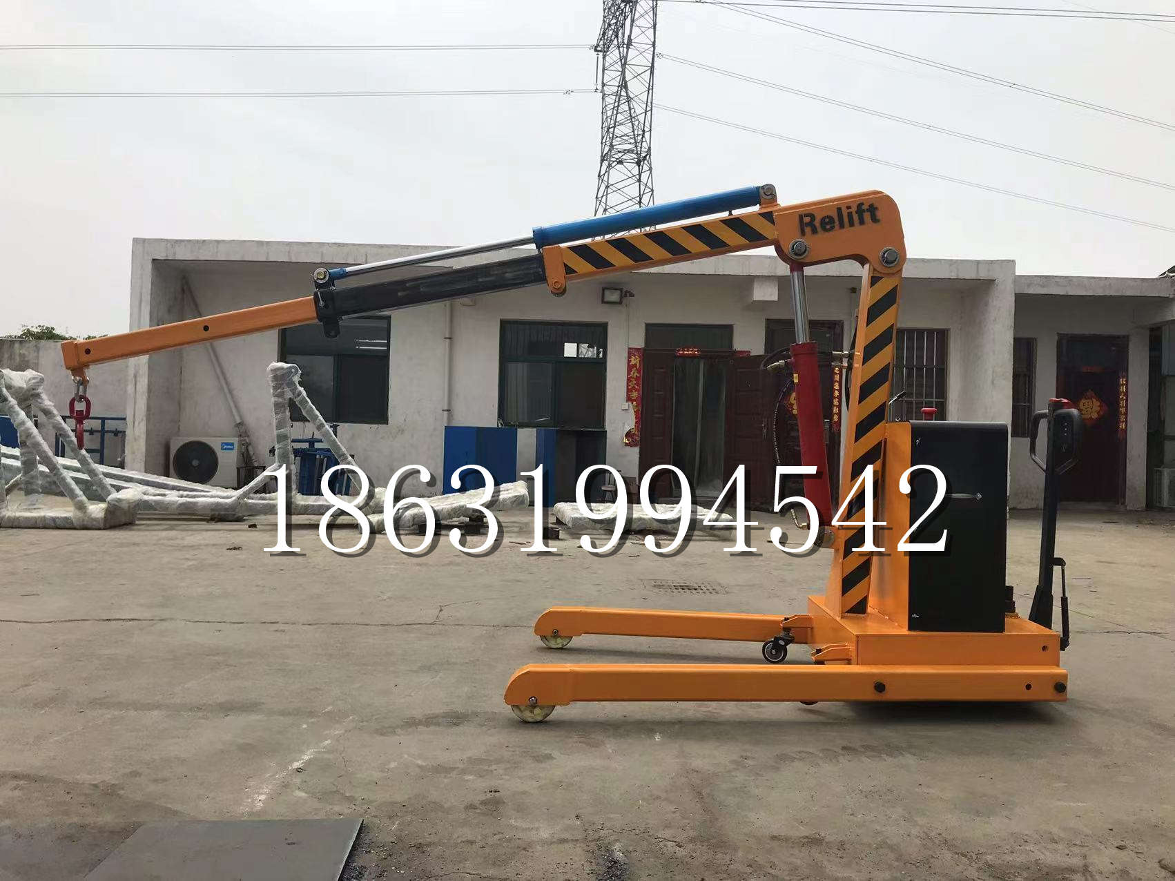 孝义市久征定做3吨三轮随车吊 农用园林绿化移树吊 平板工程用小吊机